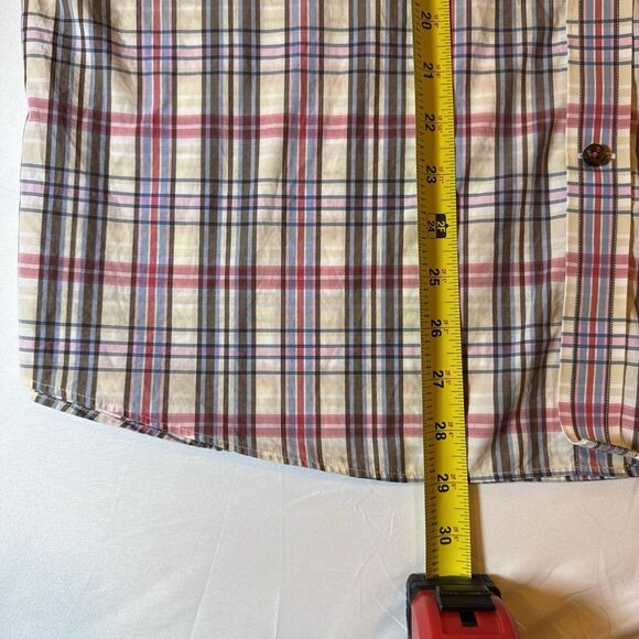 MAKER & COMPANY Mens Shirt Colorful Plaid Button Down Collar Cotton Casual L - Picture 12 of 13